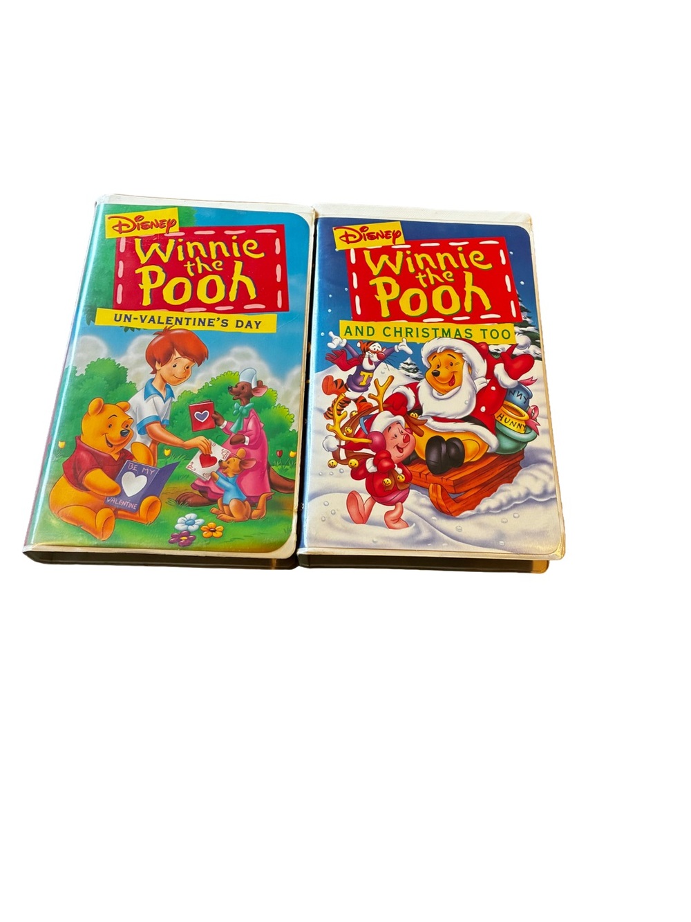 Vintage Winnie the Pooh VHS Lot Un-Valentine’s Day & Christmas Too Disney
